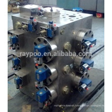 hydraulic control system valve manifold for hydraulic press for ceramic tile